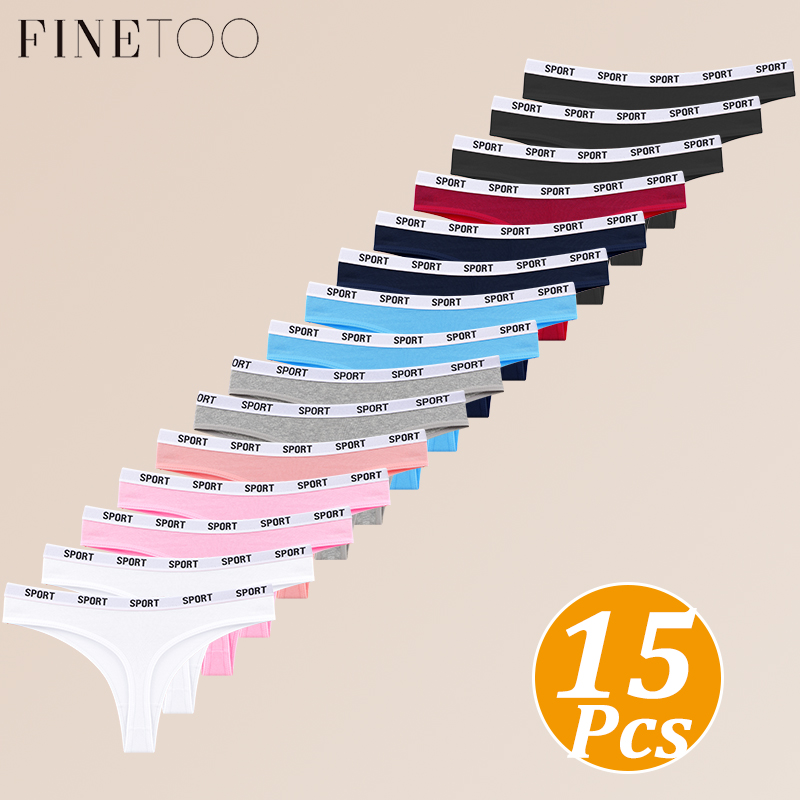 FINETOO 여성용 코튼 끈팬티 15개입, 로우라이즈 - Multi Pack Underwear 리뷰 및 가격